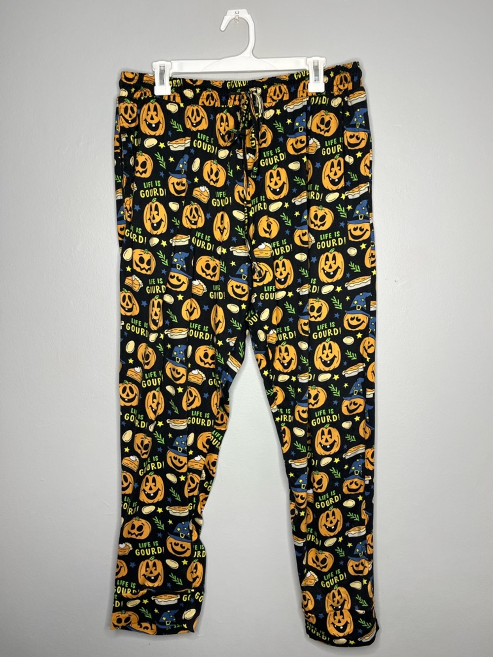 Main and Local Halloween Pumpkin LIFE IS GOURD Lounge Pajama Pants
